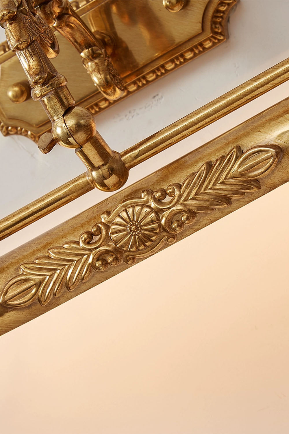 French Retro Cylindrical Copper Wall Lamp