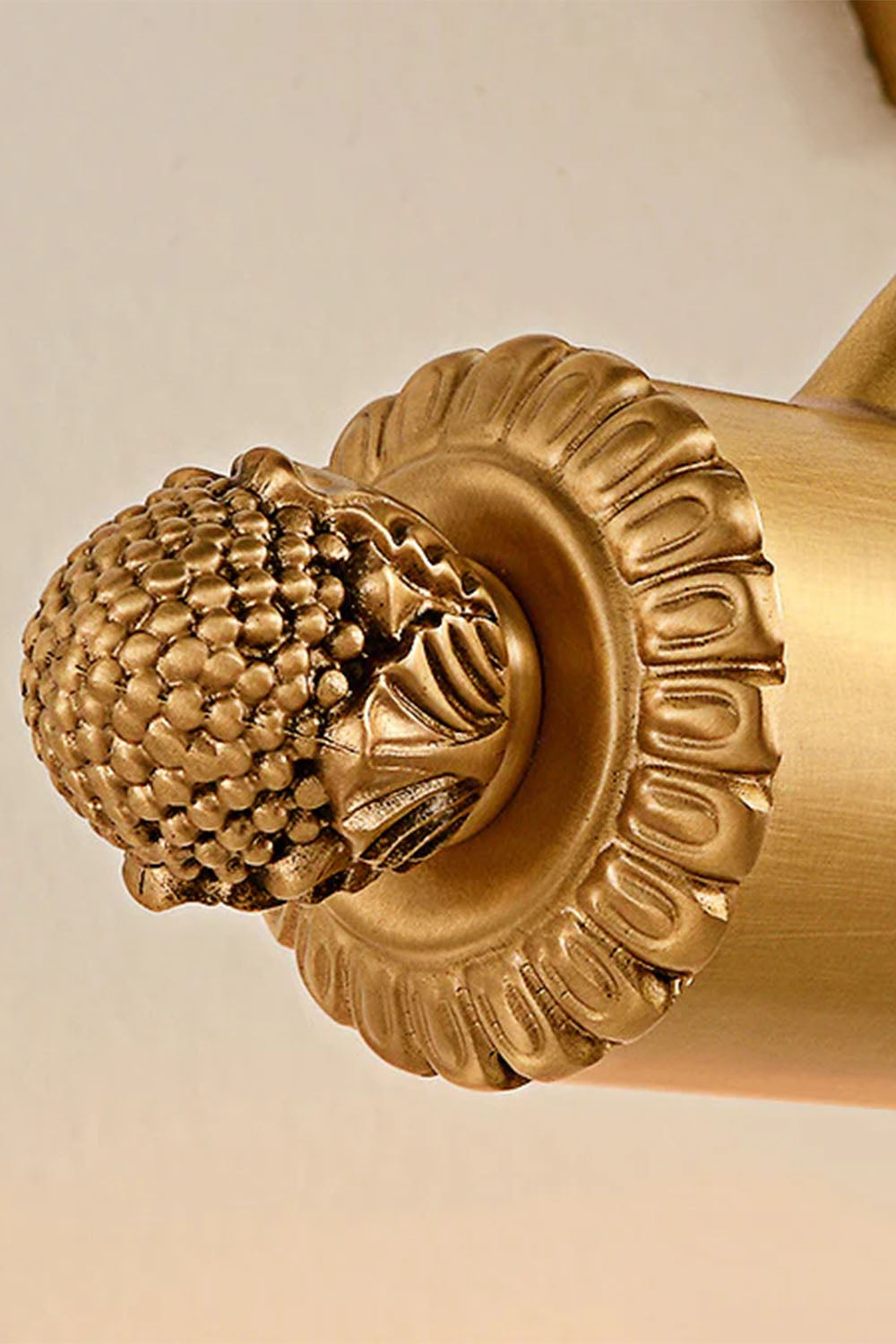 French Retro Cylindrical Copper Wall Lamp