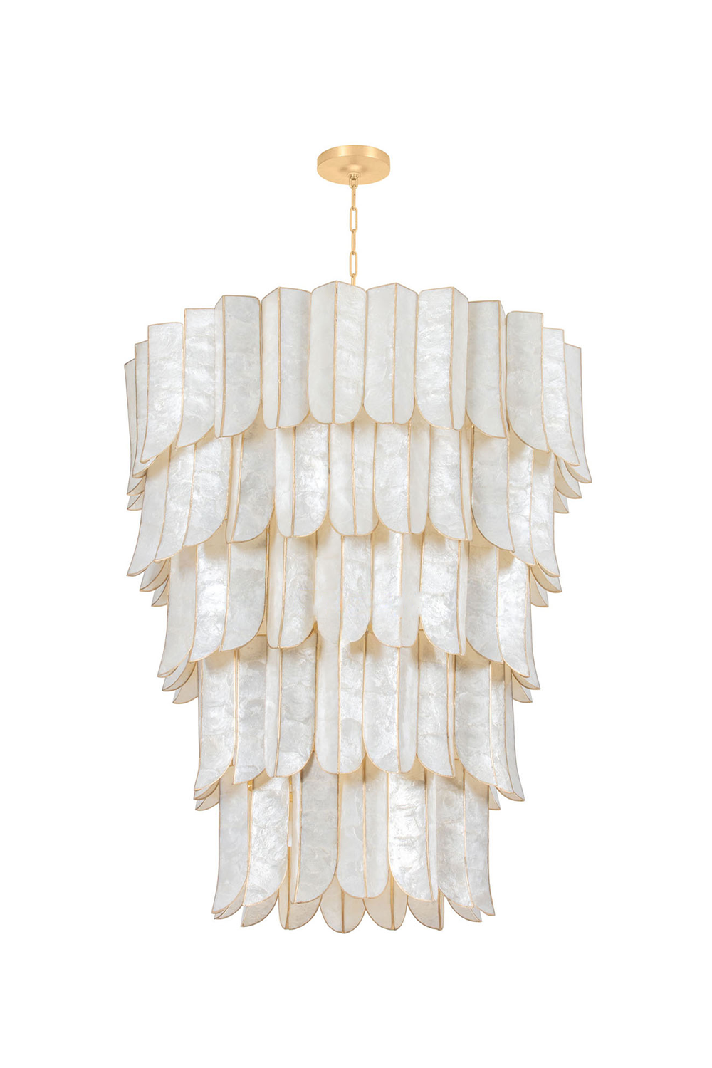 French Retro Shell Chandelier