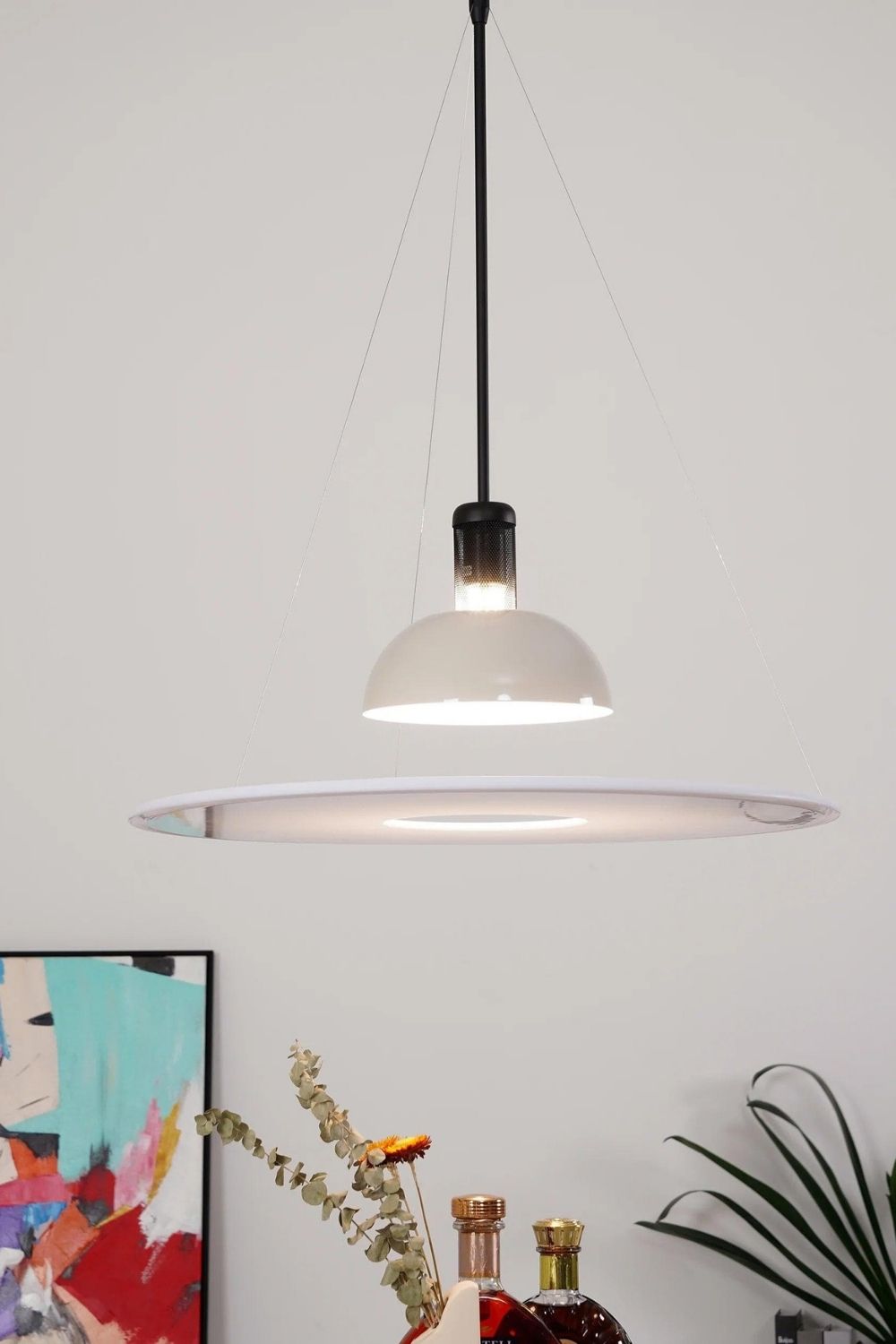 Acrylic Frisbi Pendant Light