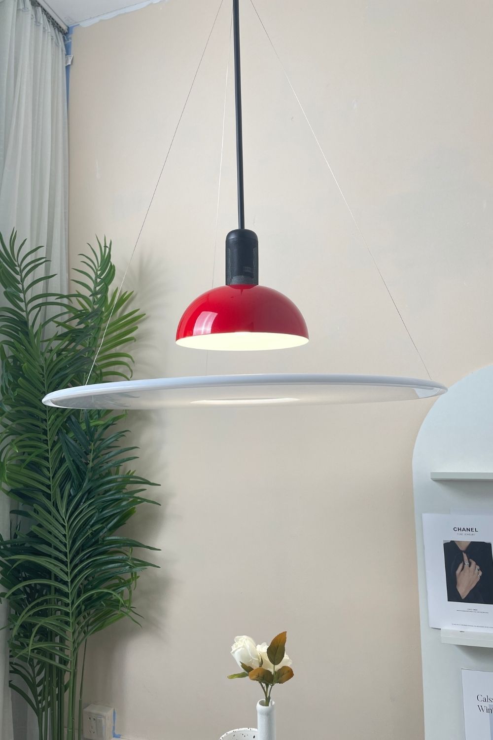 Acrylic Frisbi Pendant Light