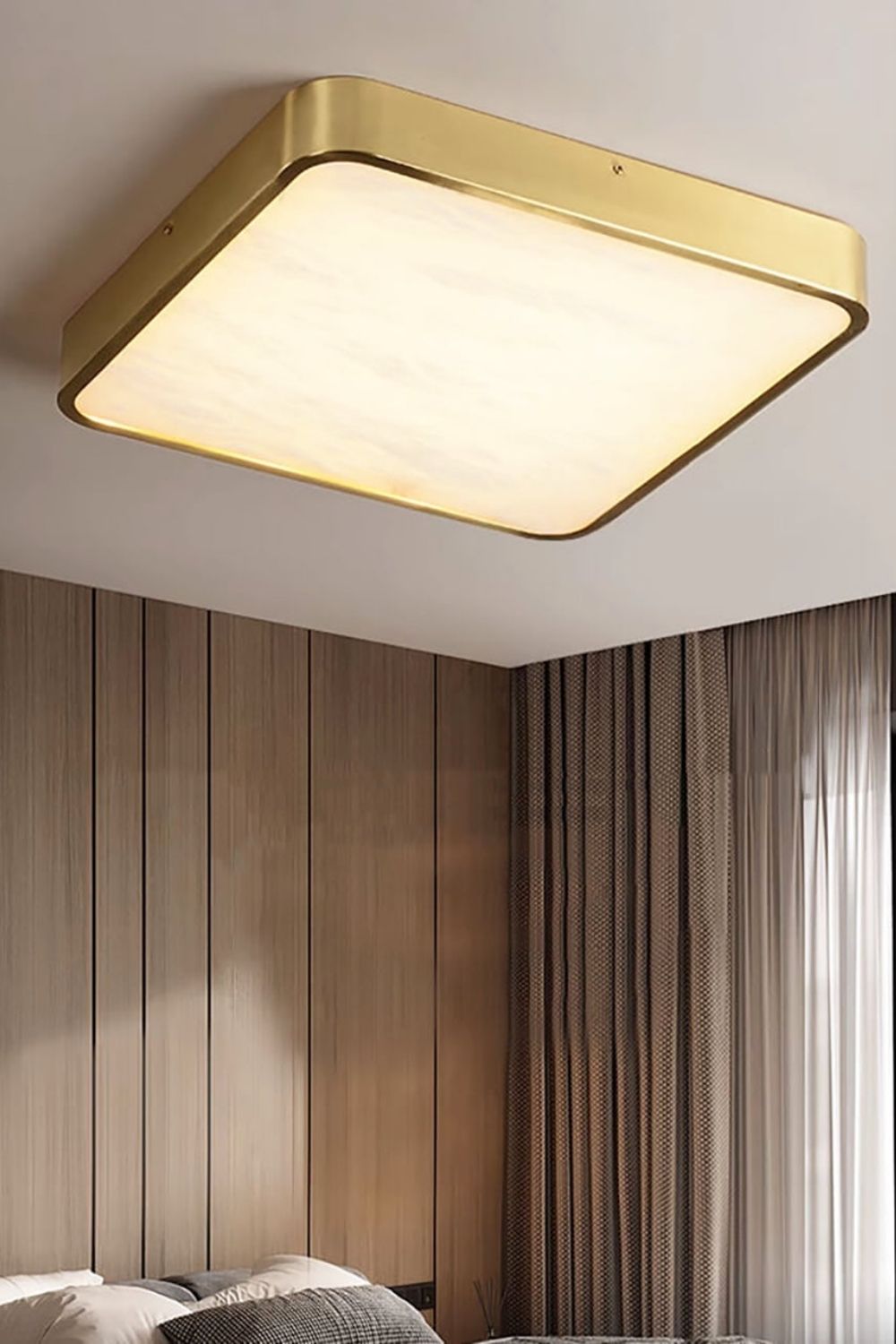 Geometric Alabaster Recessed Ceiling Light