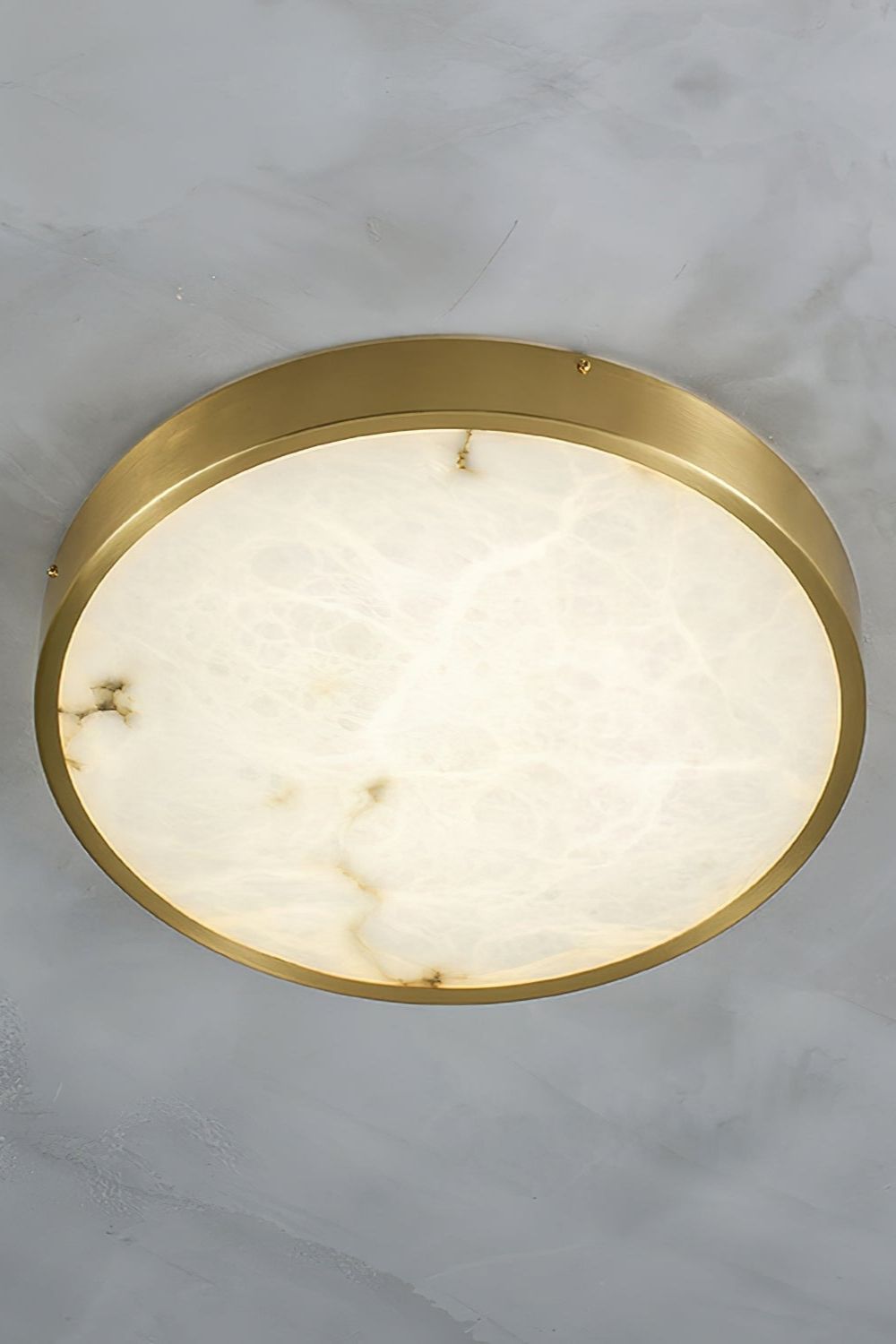 Geometric Alabaster Recessed Ceiling Light