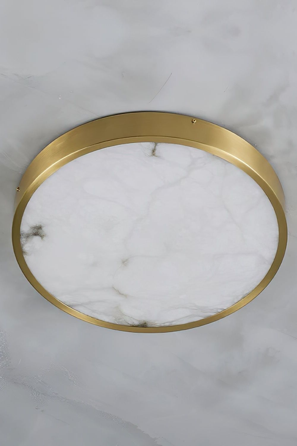 Geometric Alabaster Recessed Ceiling Light