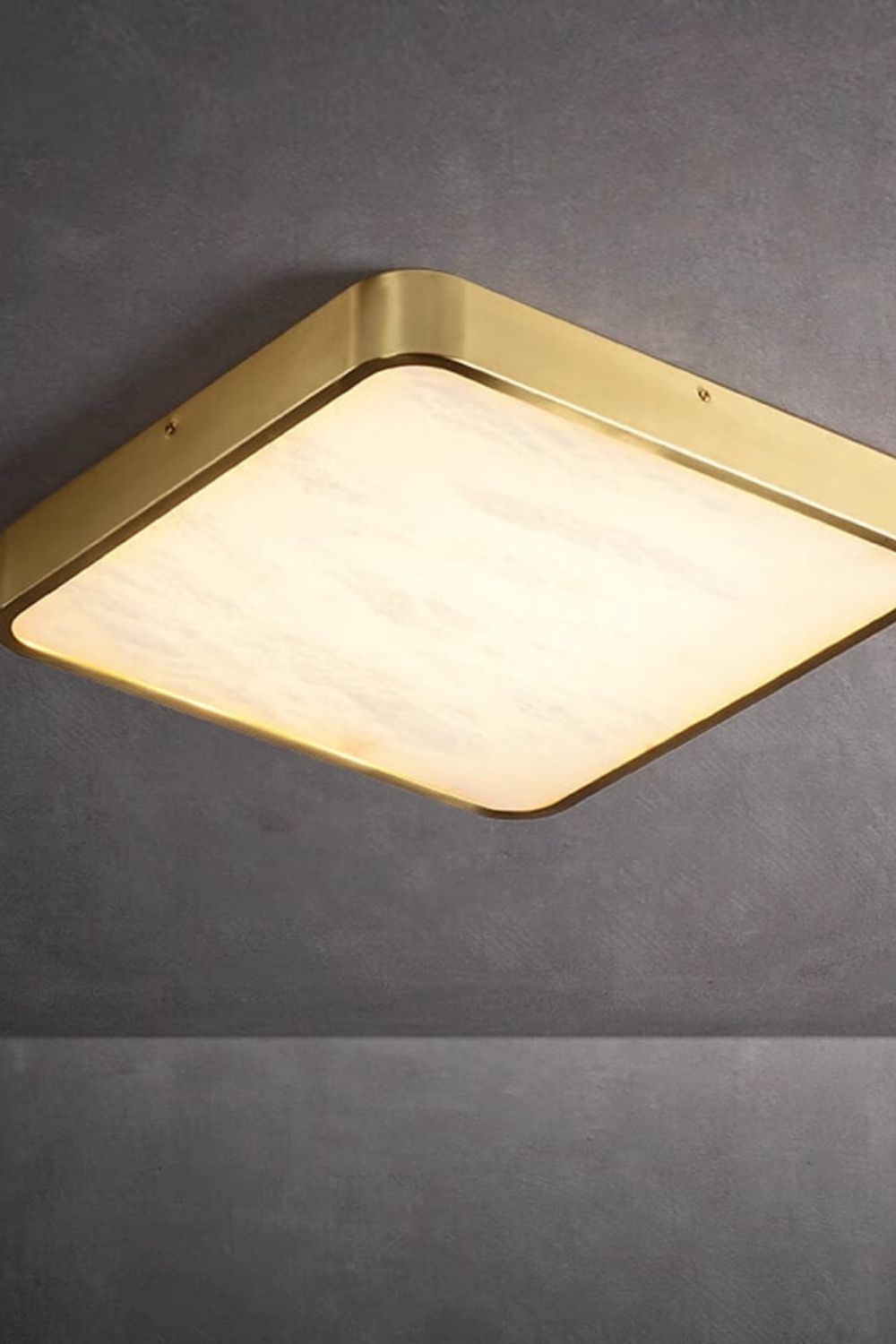 Geometric Alabaster Recessed Ceiling Light