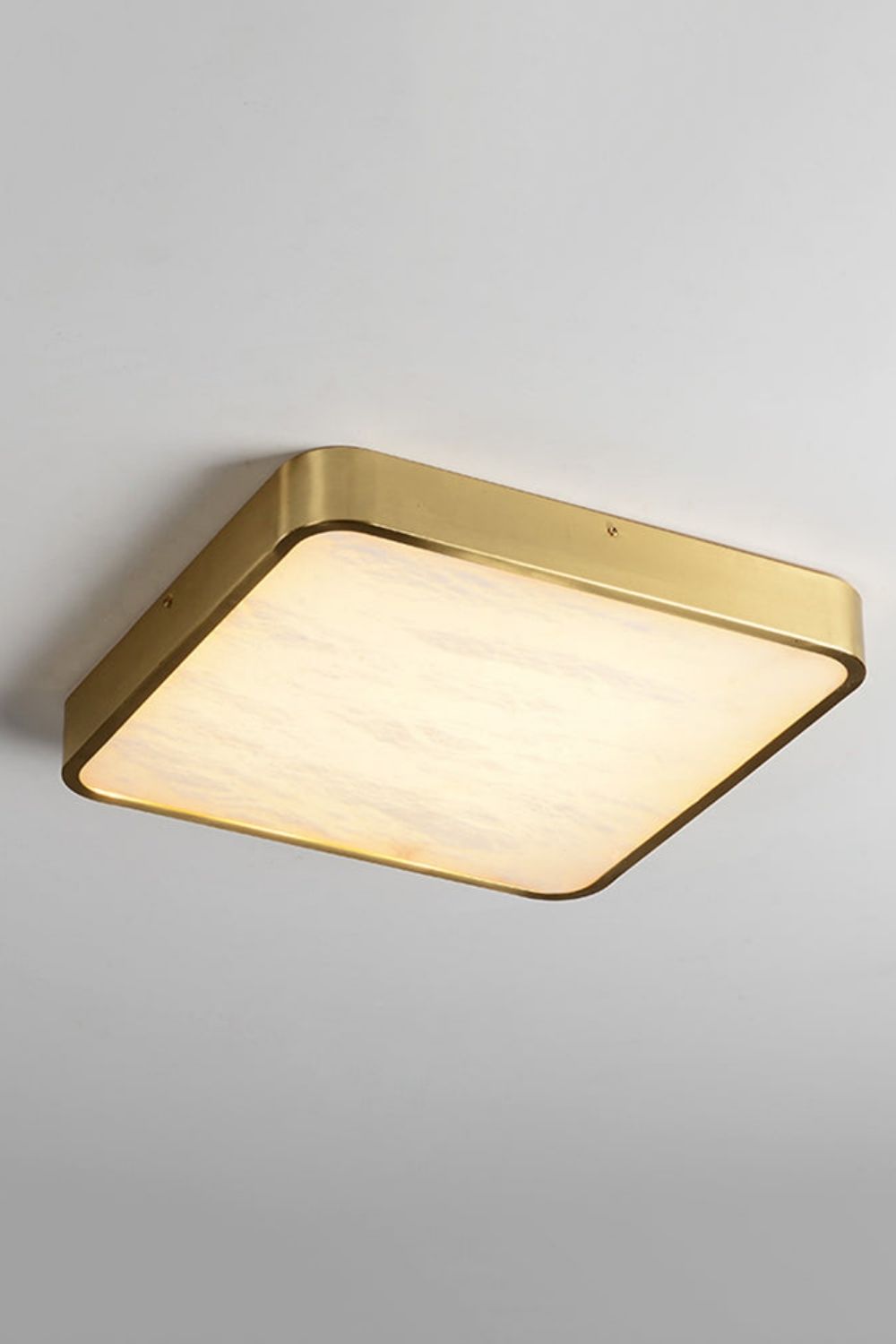Geometric Alabaster Recessed Ceiling Light