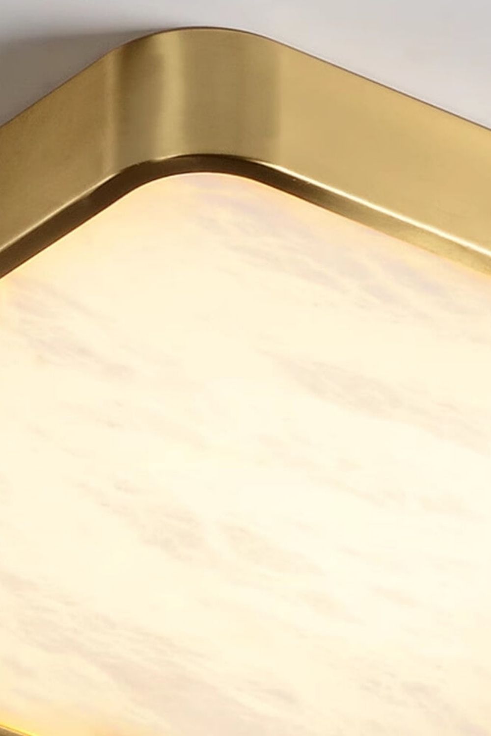 Geometric Alabaster Recessed Ceiling Light