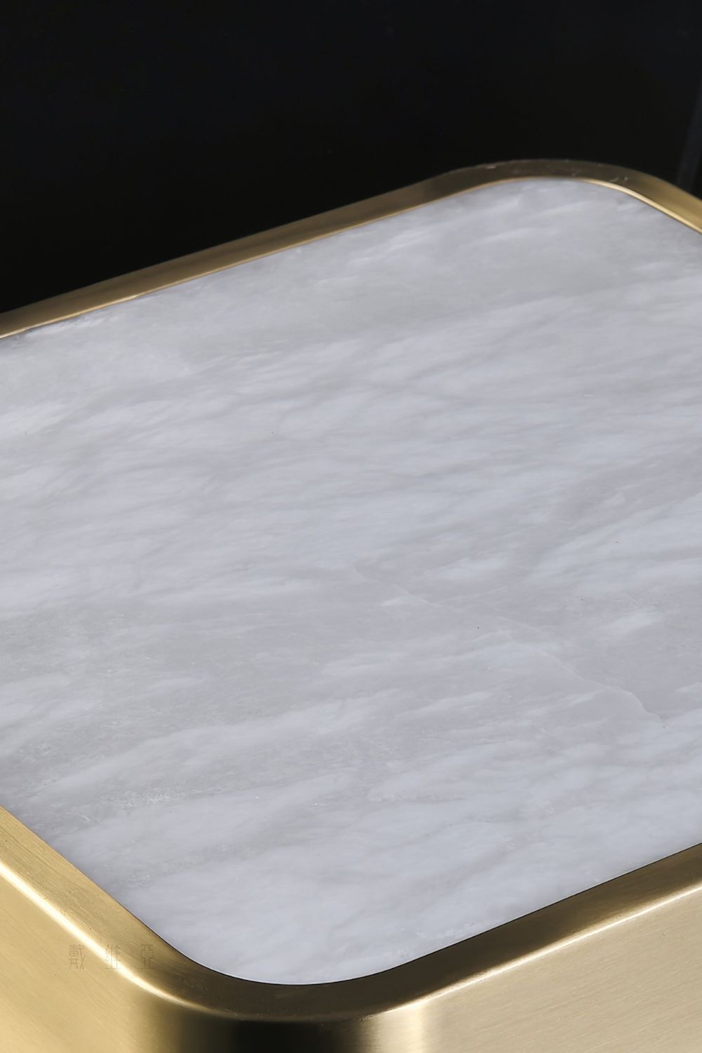 Geometric Alabaster Recessed Ceiling Light