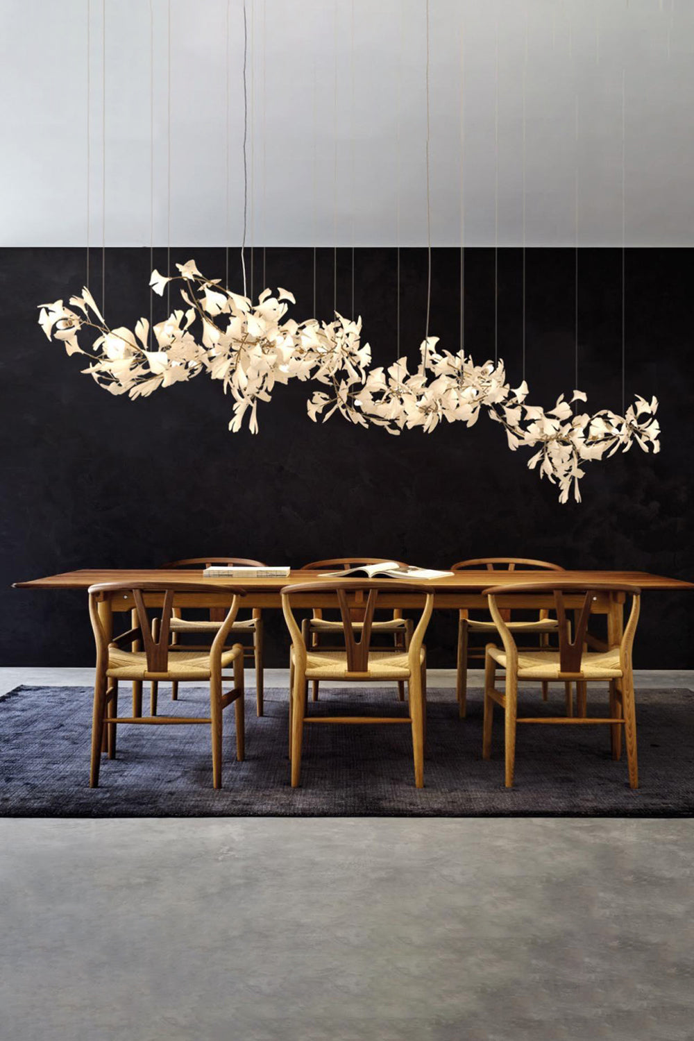 Cermaic Leaf Ginkgo Chandelier A – SamuLighting