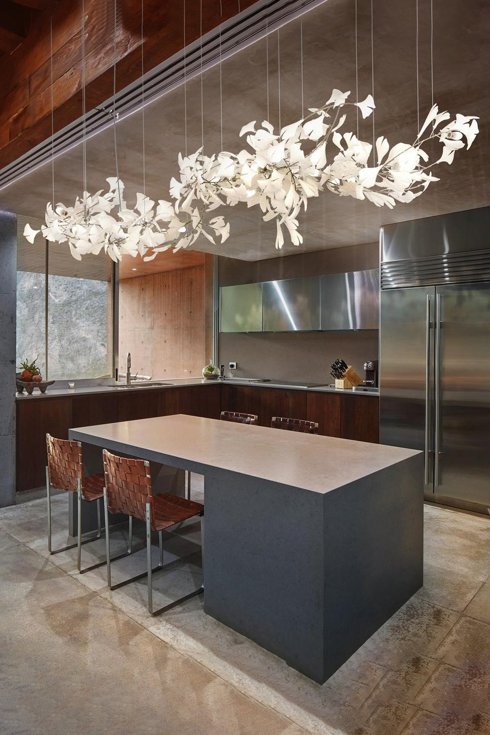 Cermaic Leaf Ginkgo Chandelier A – SamuLighting