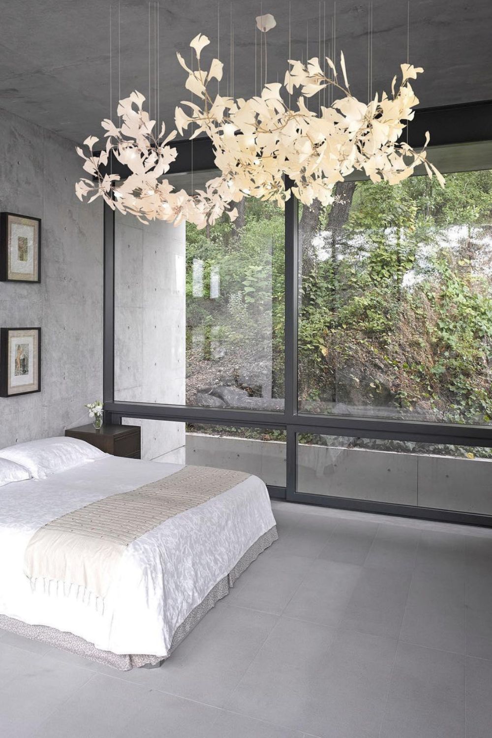 Cermaic Leaf Ginkgo Chandelier A – SamuLighting