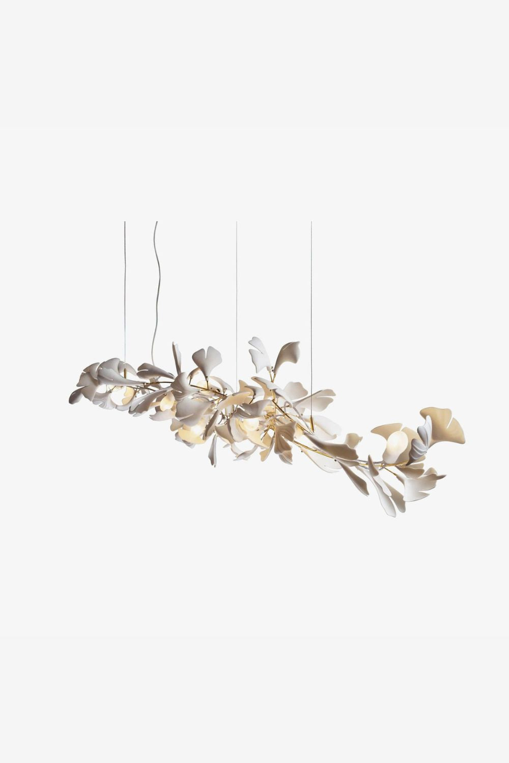 Cermaic Leaf Ginkgo Chandelier A – SamuLighting