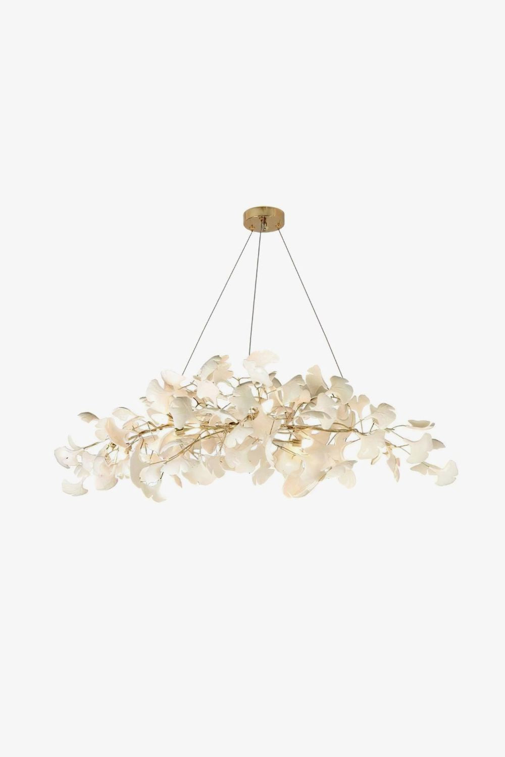 Cermaic Leaf Gingko Chandelier N – SamuLighting