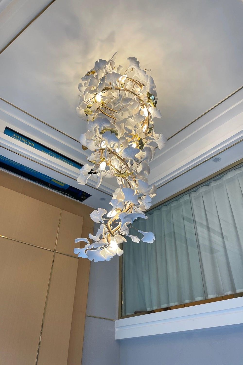 Cermaic Leaf Gingko Chandelier Q – SamuLighting