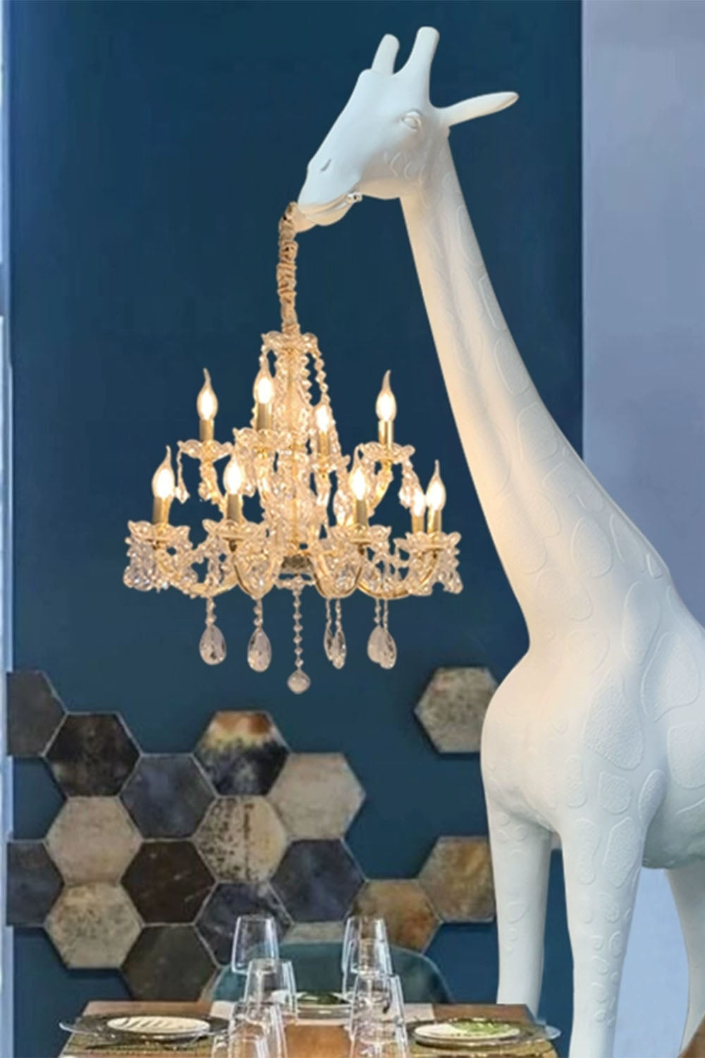 Giraffe Sculpture Floor Lamp