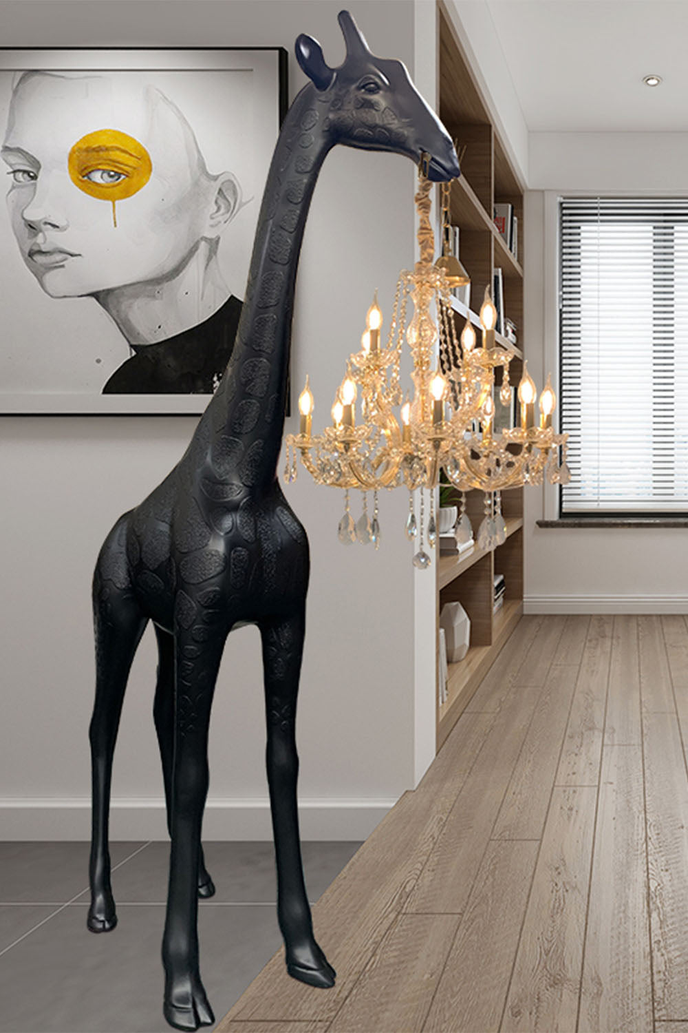 Giraffe Sculpture Floor Lamp