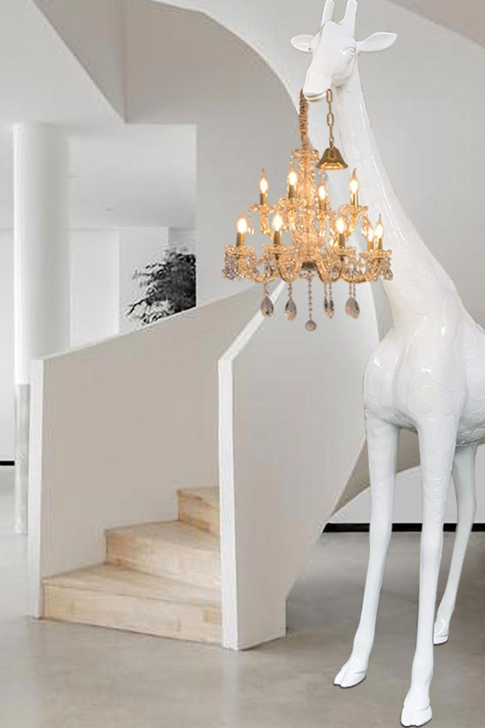 Giraffe Sculpture Floor Lamp