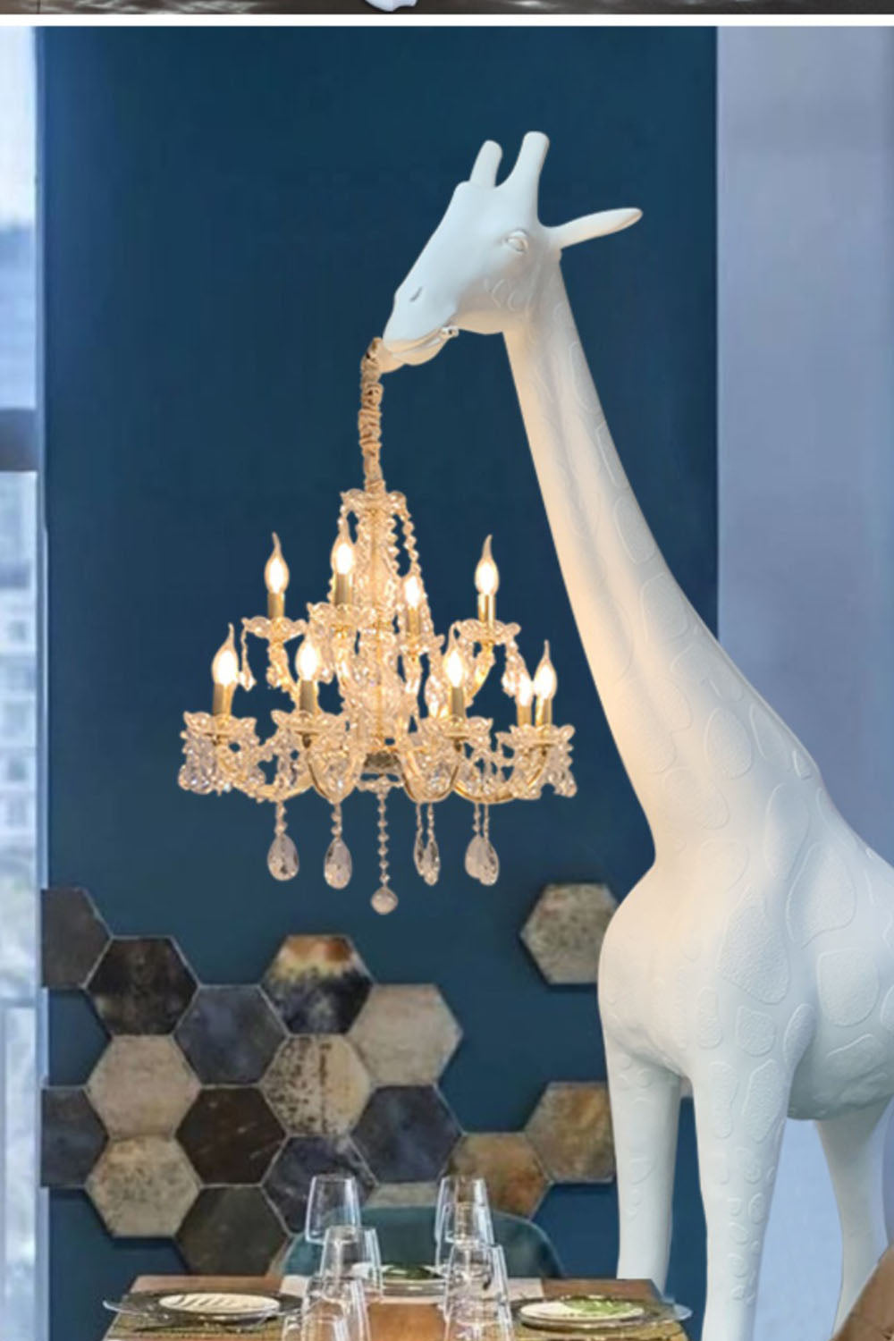 Giraffe Sculpture Floor Lamp