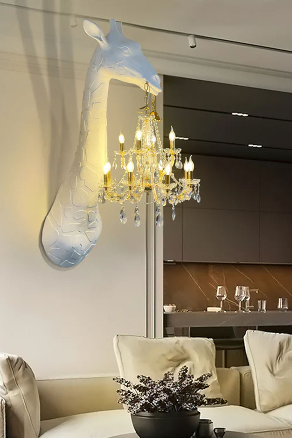 Giraffe Sculpture Wall Lamp