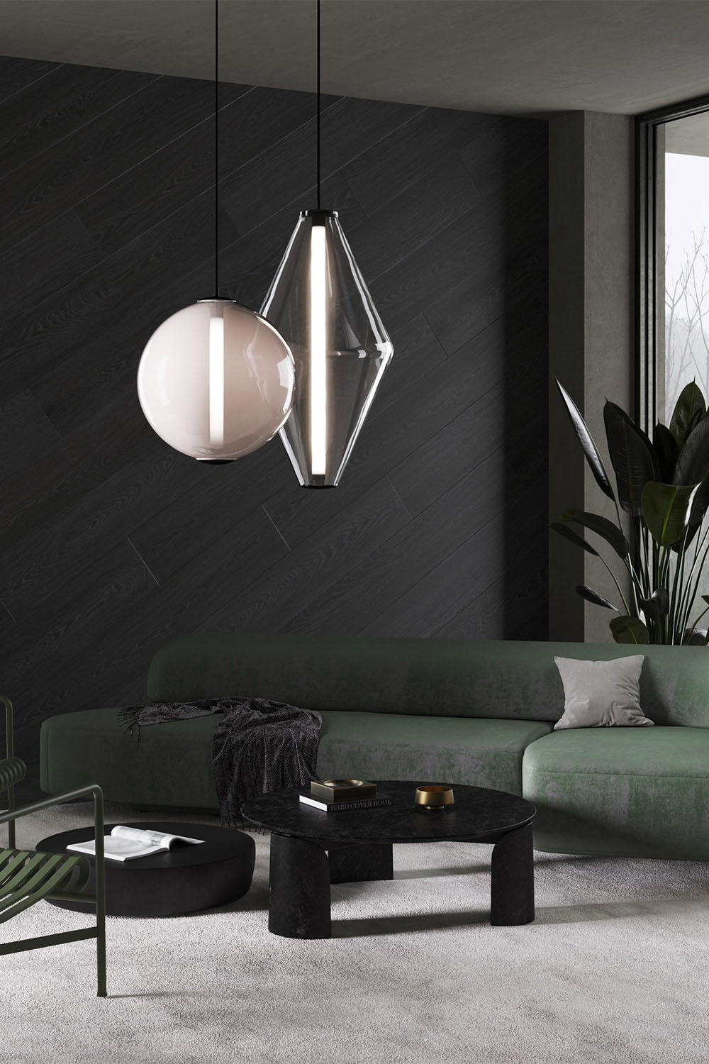 Glass Buoy Pendant Light