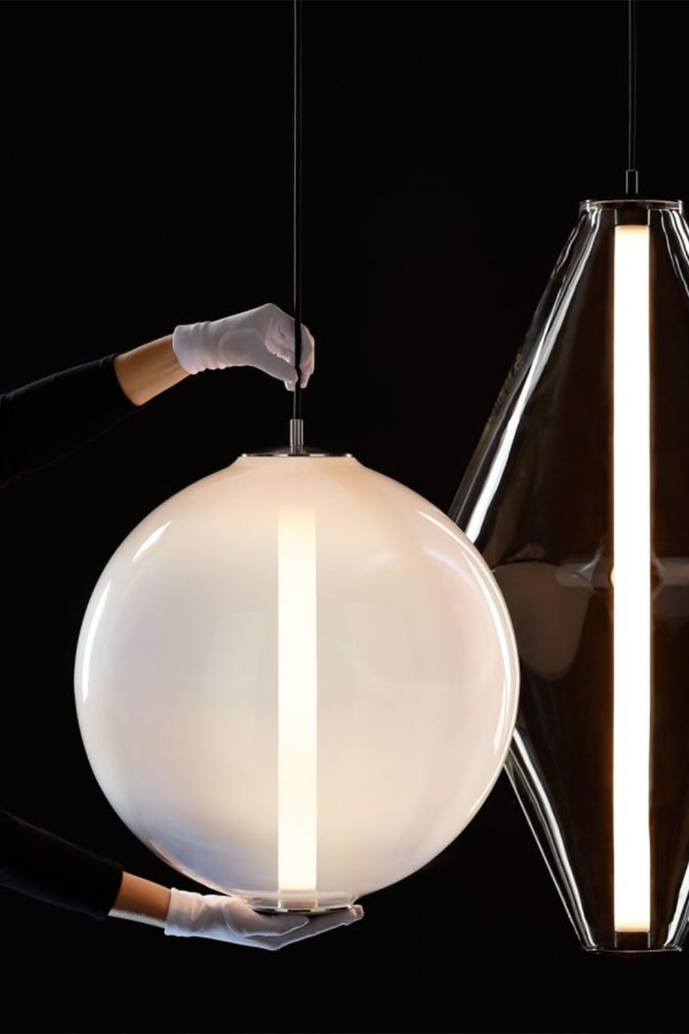 Glass Buoy Pendant Light
