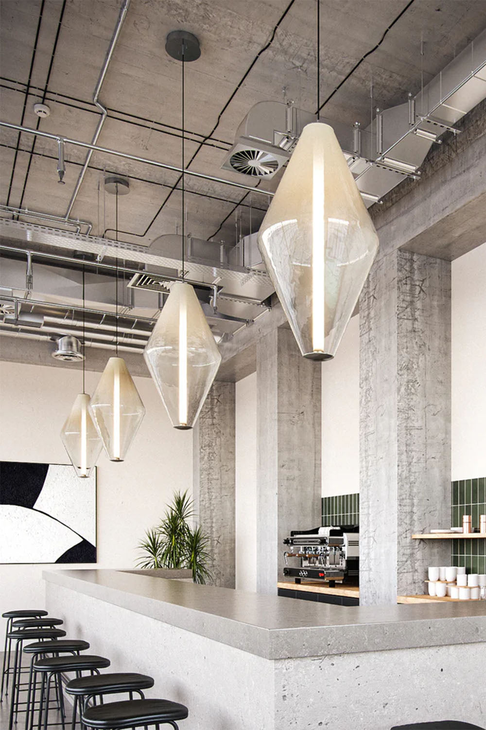 Glass Buoy Pendant Light