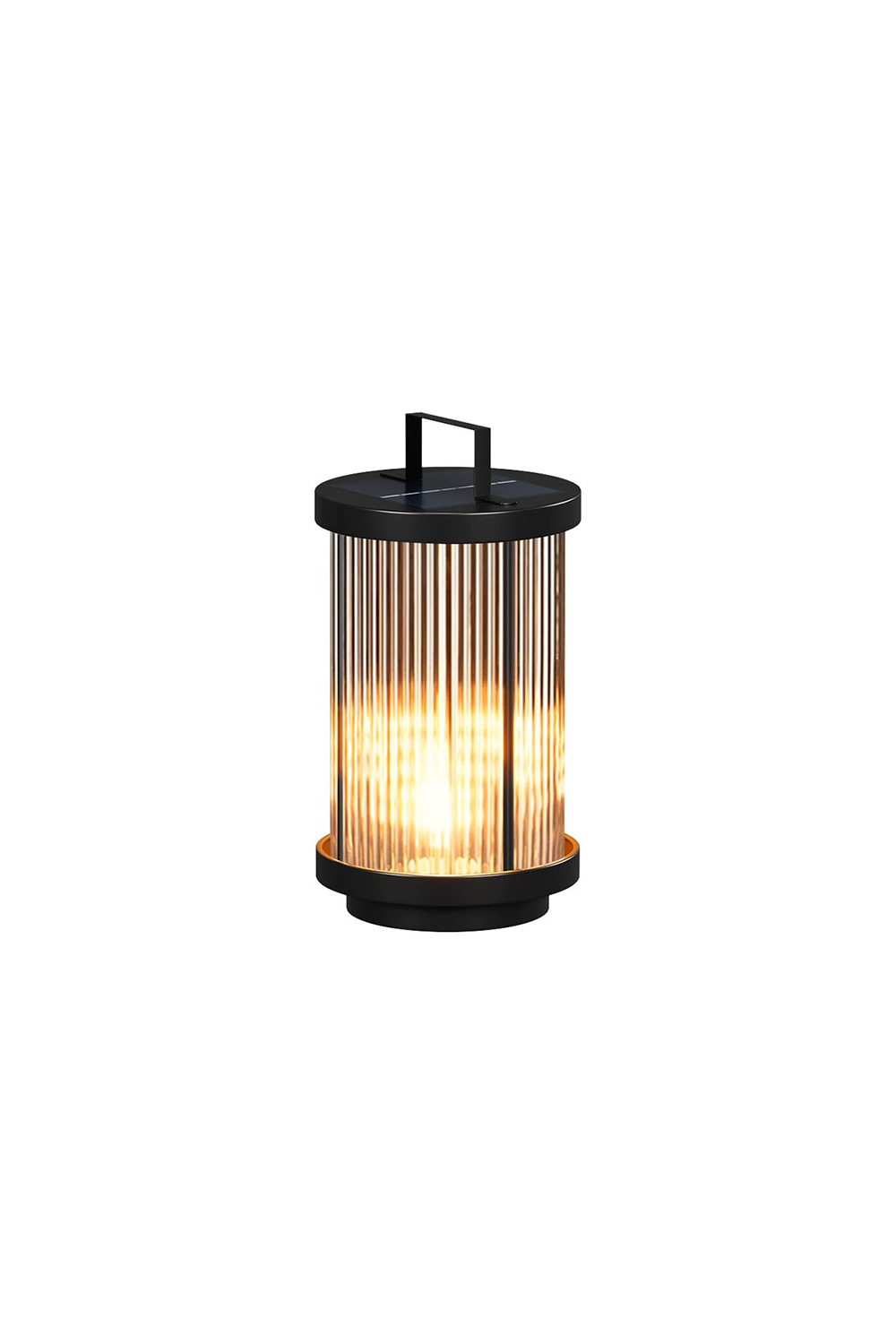 Glass Lantern Outdoor Table Lamp
