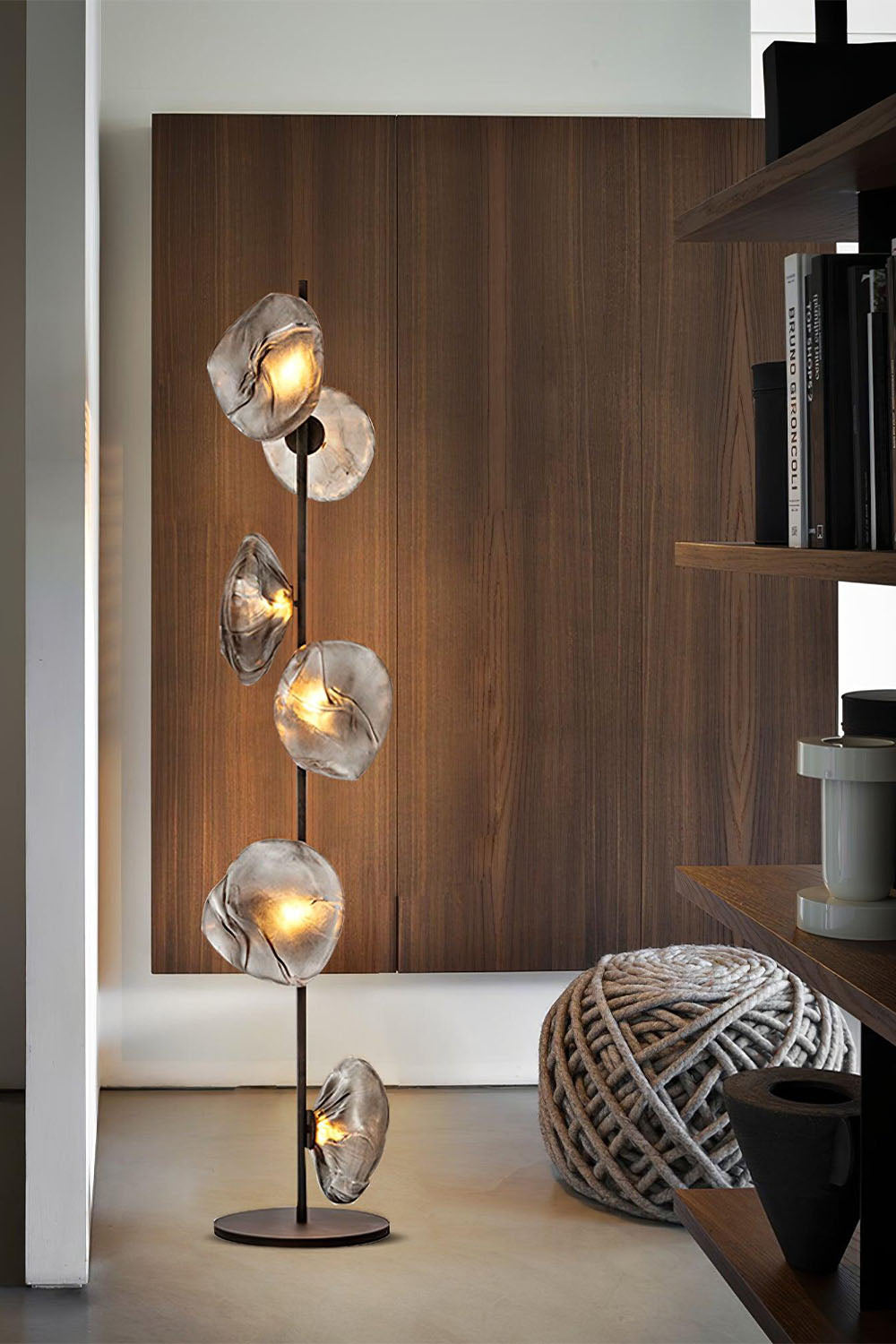 Glass Petals Floor Lamp