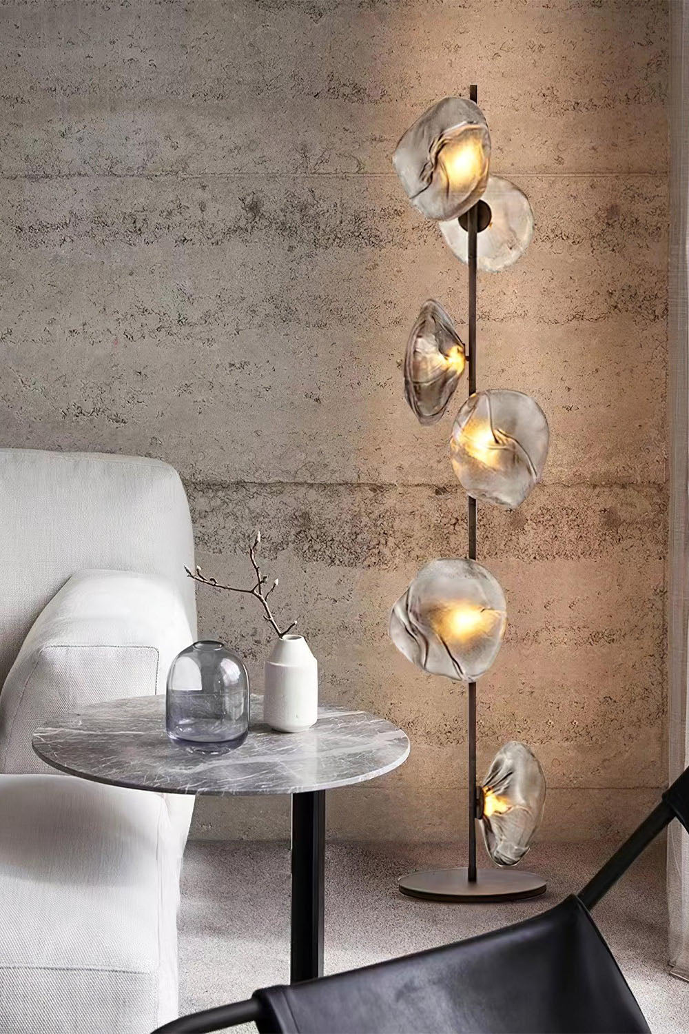 Glass Petals Floor Lamp