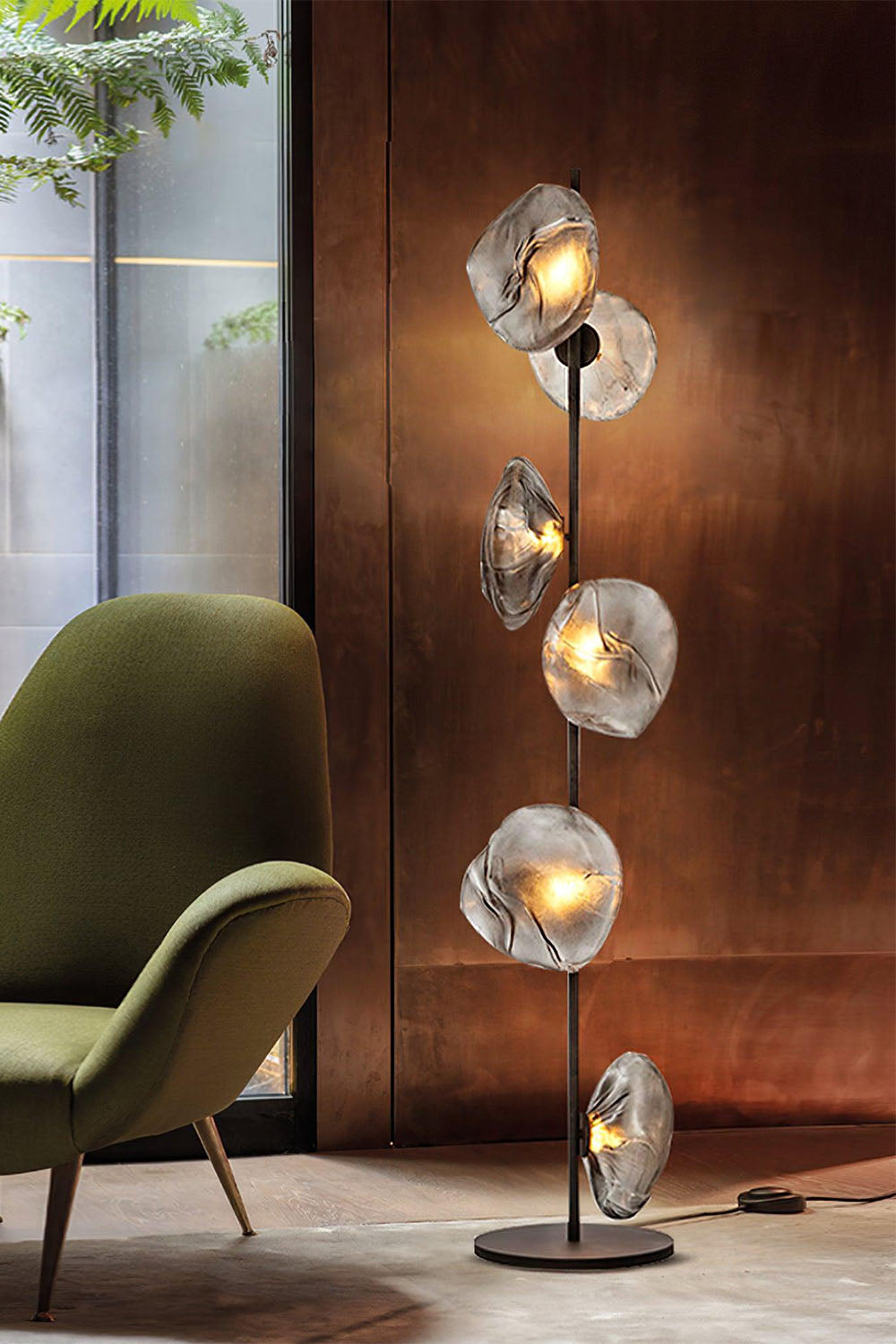 Glass Petals Floor Lamp