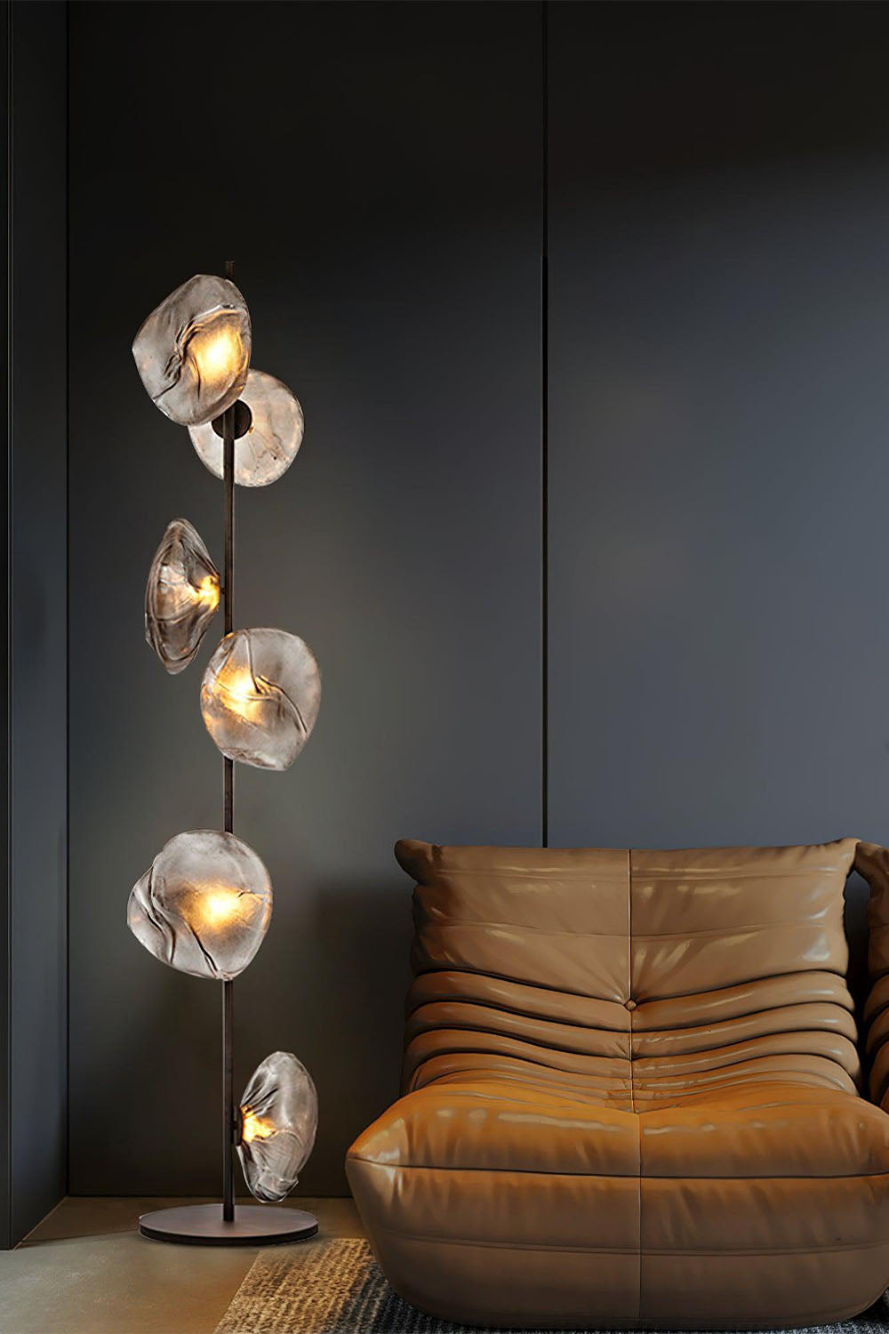 Glass Petals Floor Lamp
