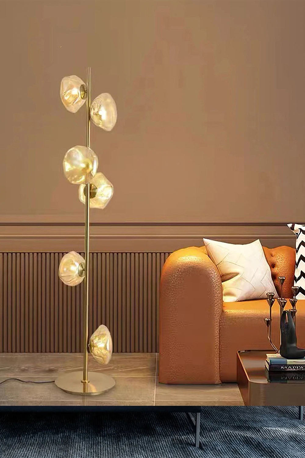 Glass Petals Floor Lamp