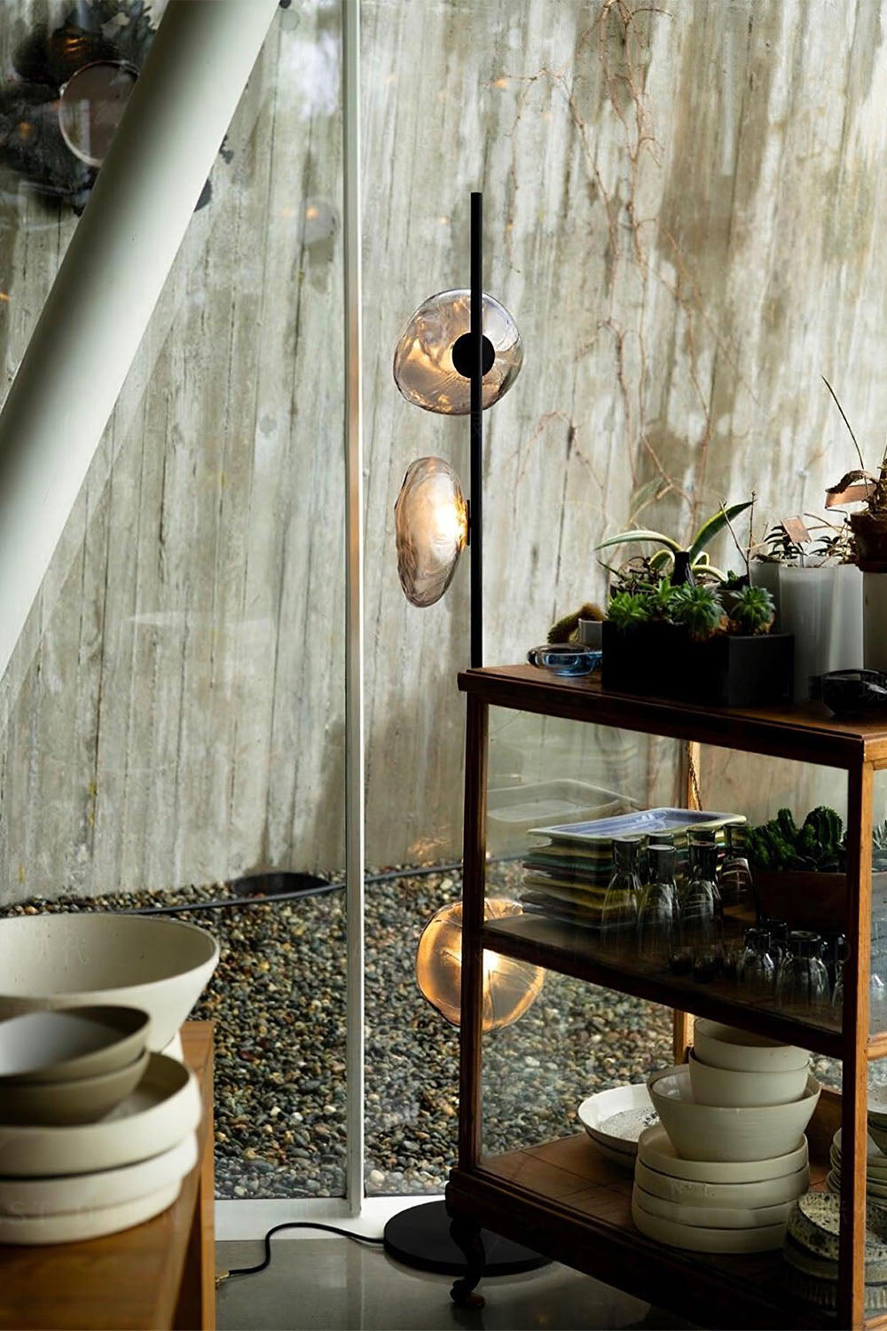 Glass Petals Floor Lamp