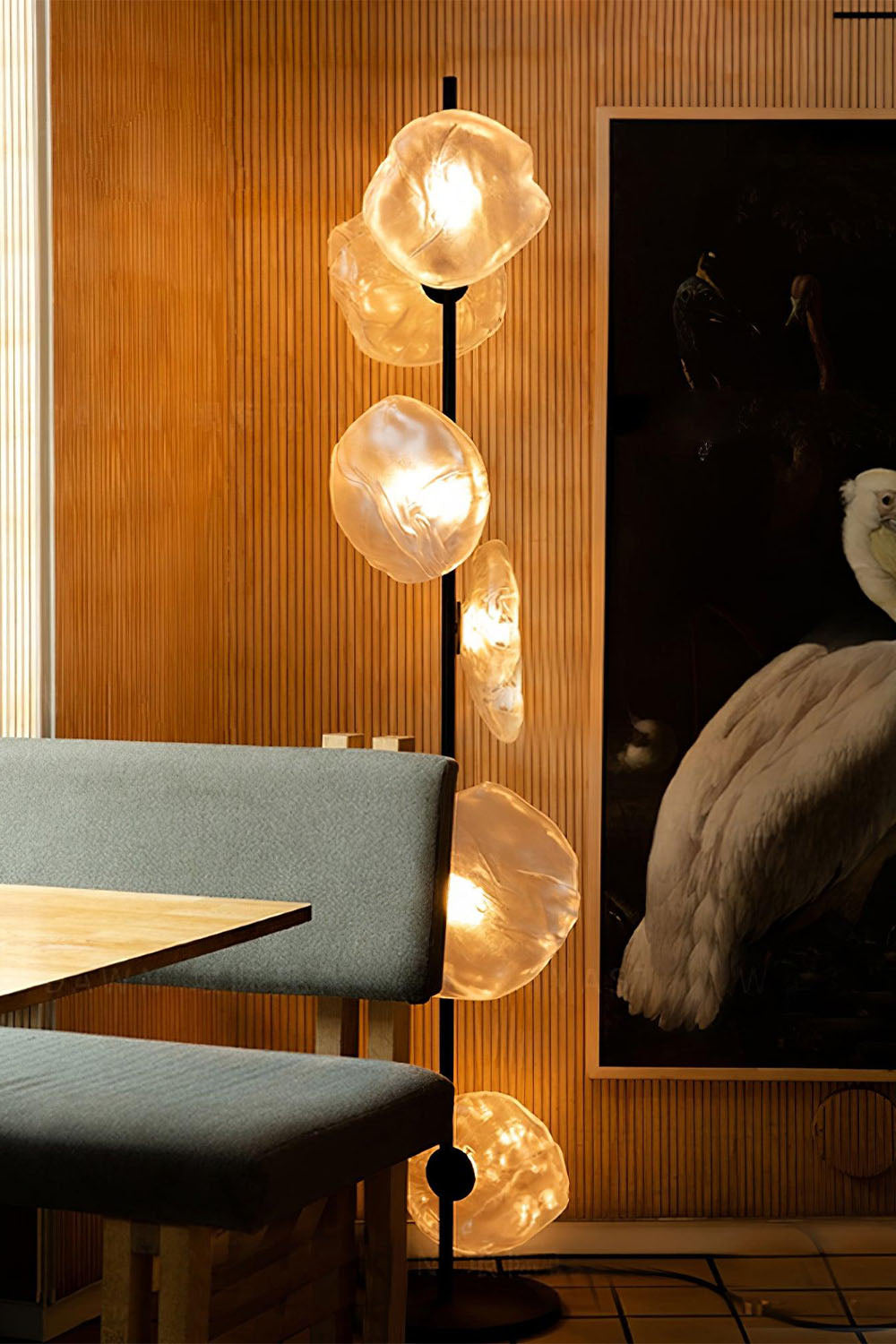 Glass Petals Floor Lamp