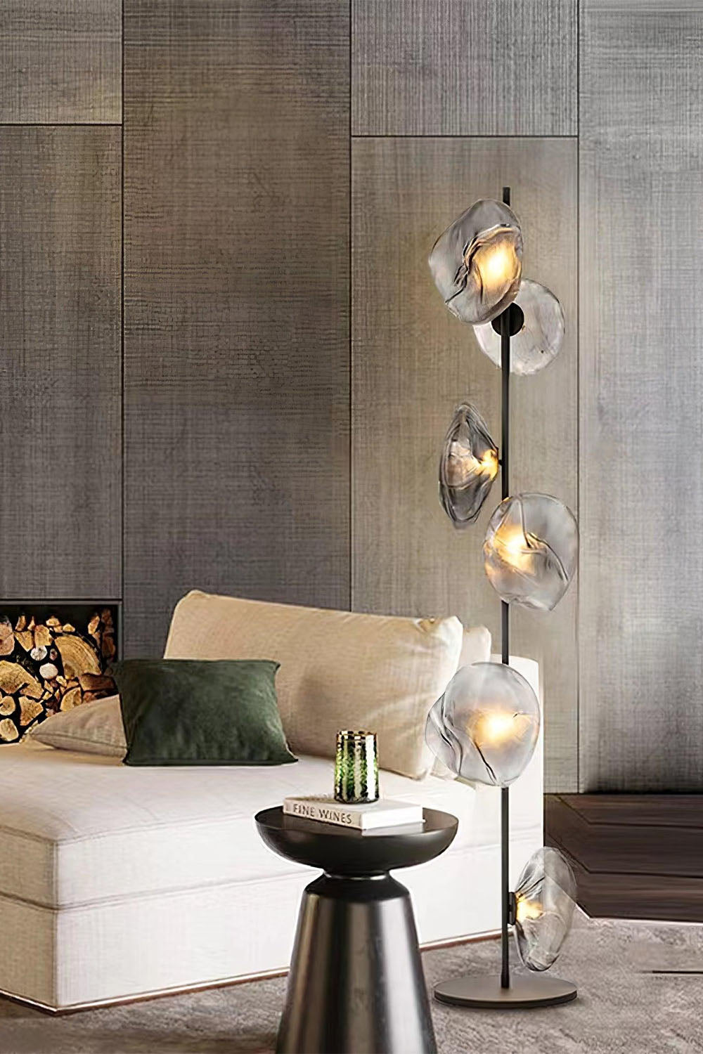 Glass Petals Floor Lamp