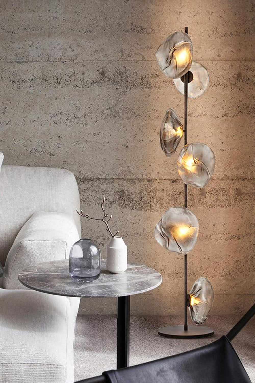 Glass Petals Floor Lamp