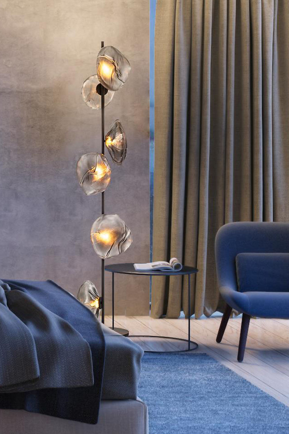 Glass Petals Floor Lamp