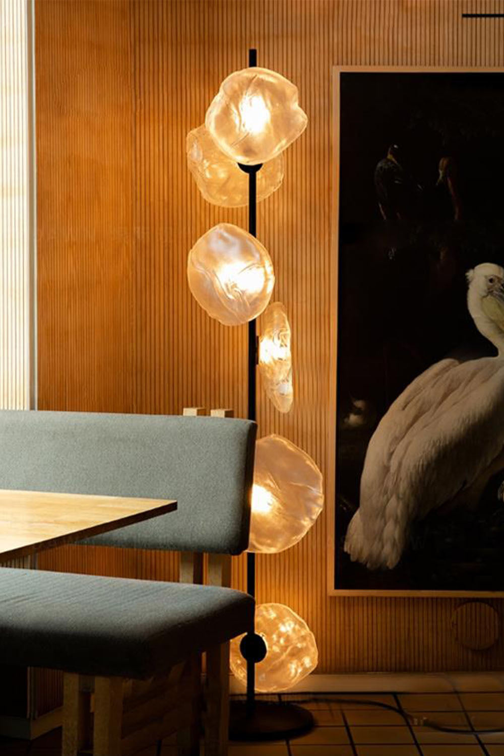 Glass Petals Floor Lamp