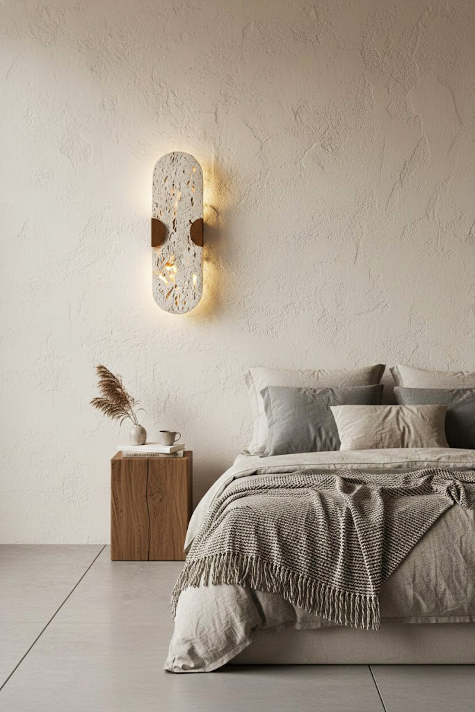 GlowPore Travertine Wall Lamp