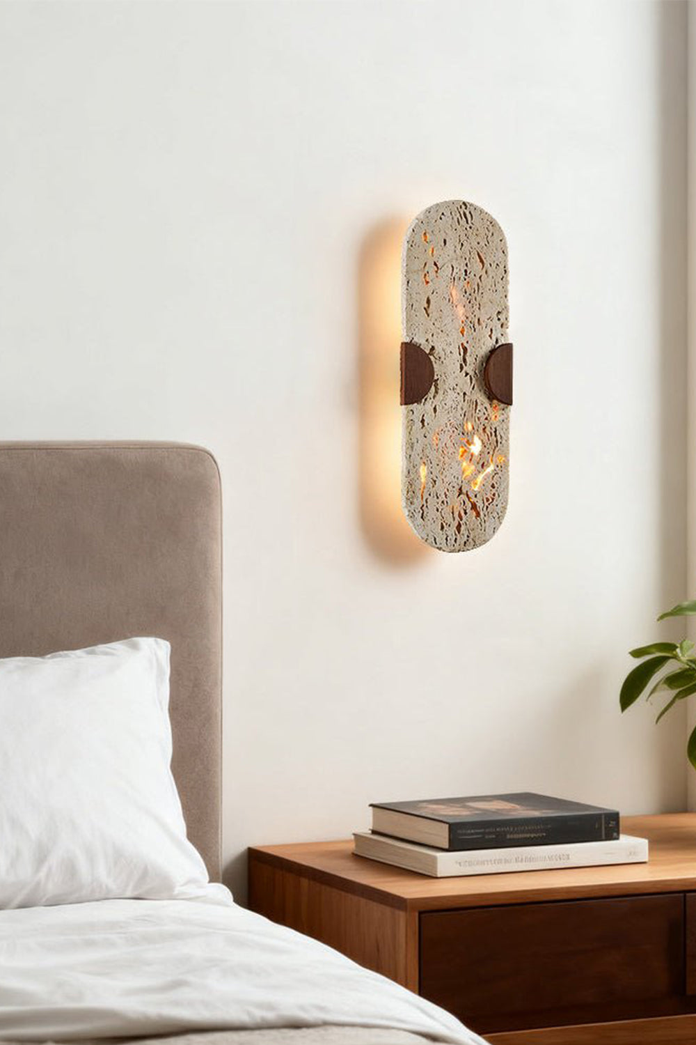 GlowPore Travertine Wall Lamp