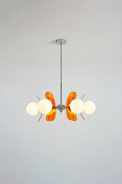 GlowSphere Petal Chandelier