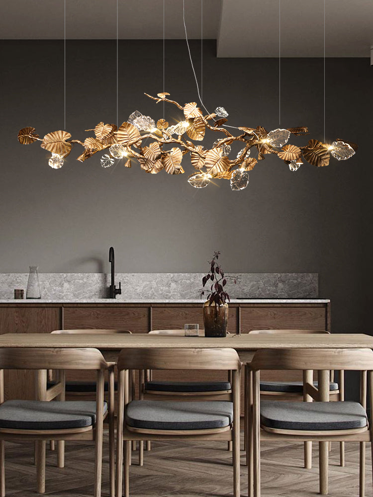 Gold Leaf Chandelier - SamuLighting