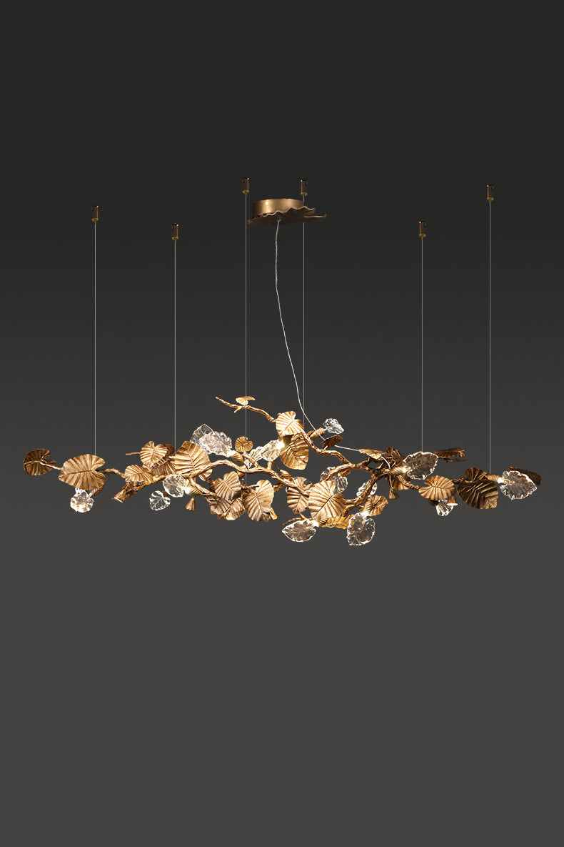 Gold Leaf Chandelier - SamuLighting