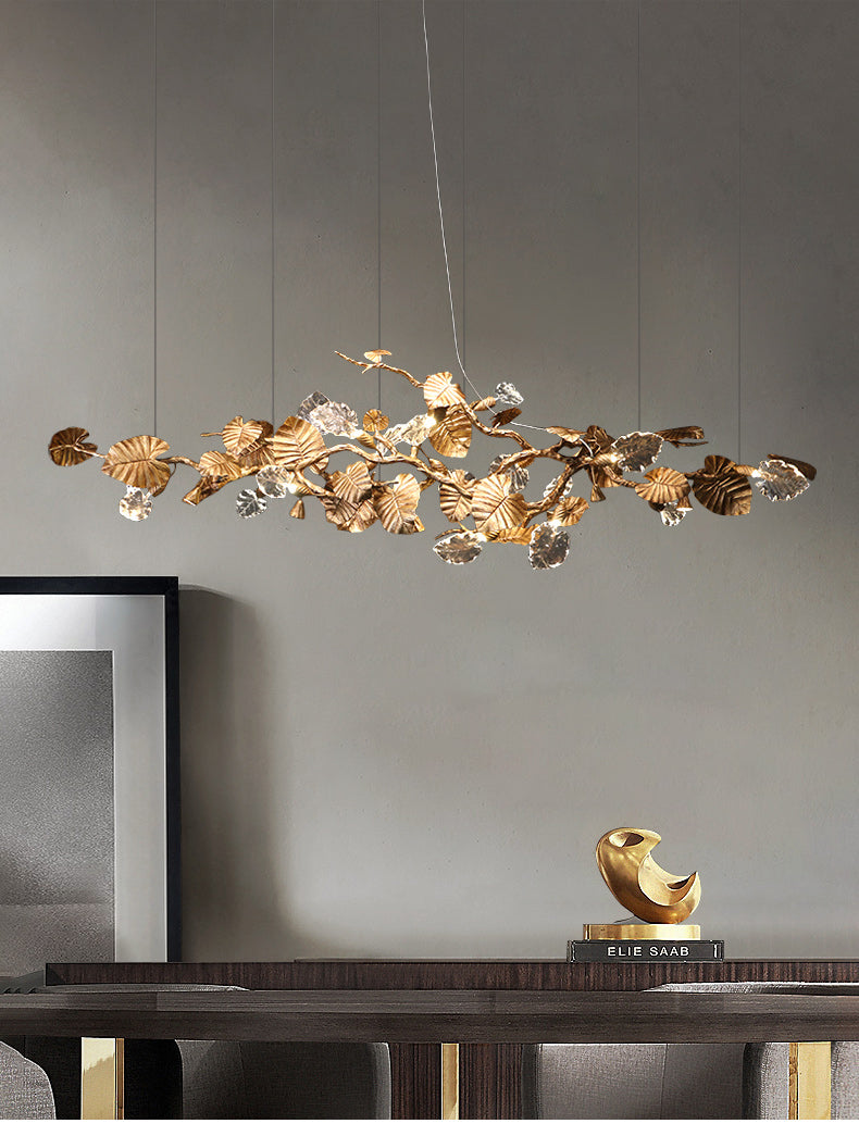 Gold Leaf Chandelier - SamuLighting