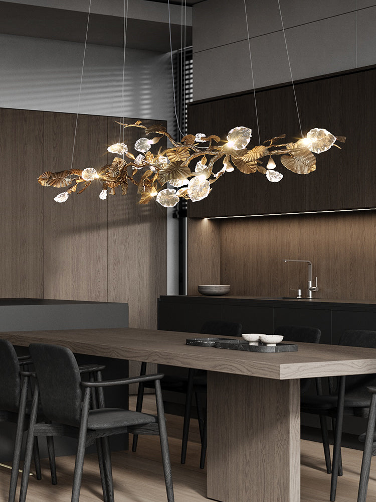 Gold Leaf Chandelier - SamuLighting