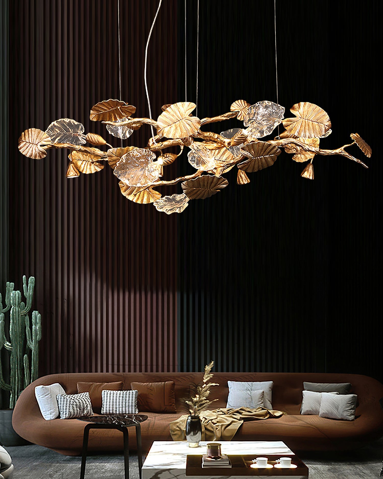 Gold Leaf Chandelier - SamuLighting