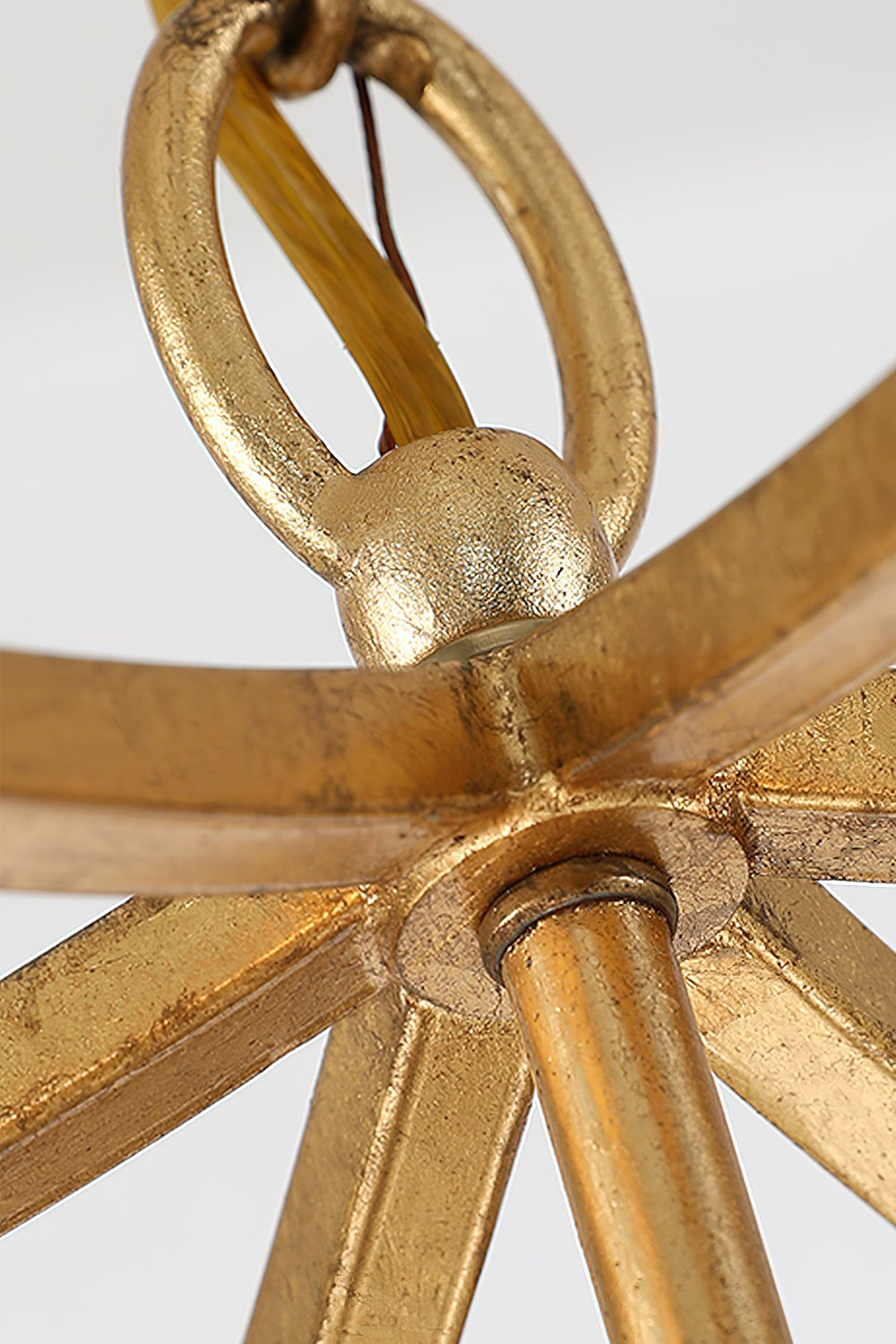 Golden Frame Lantern Chandelier
