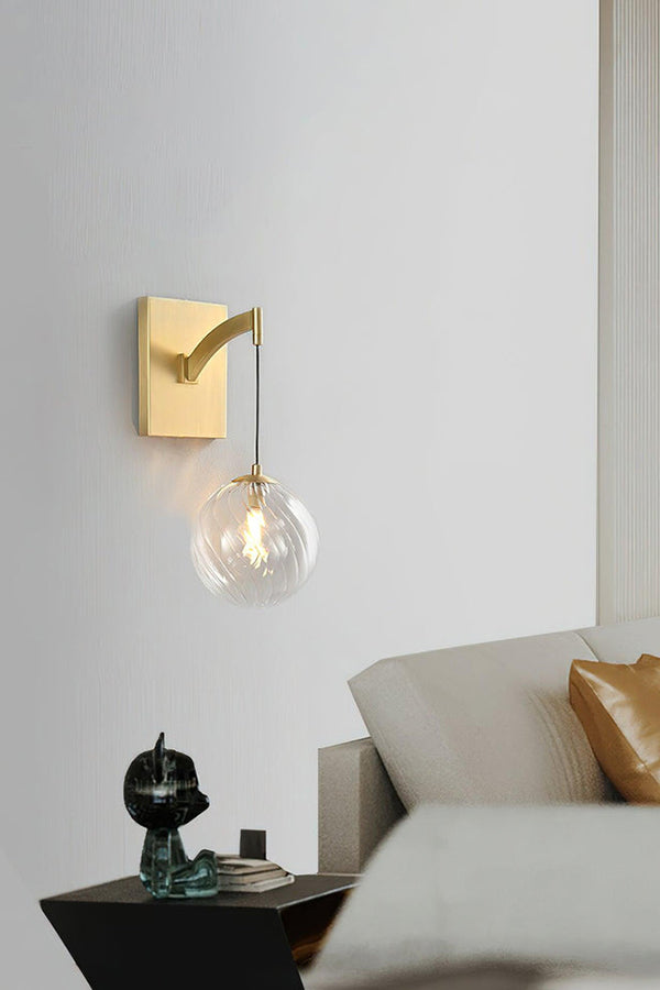 Golden Globe Wall Light