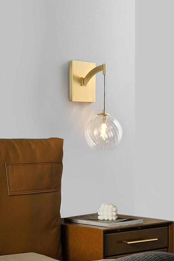 Golden Globe Wall Light