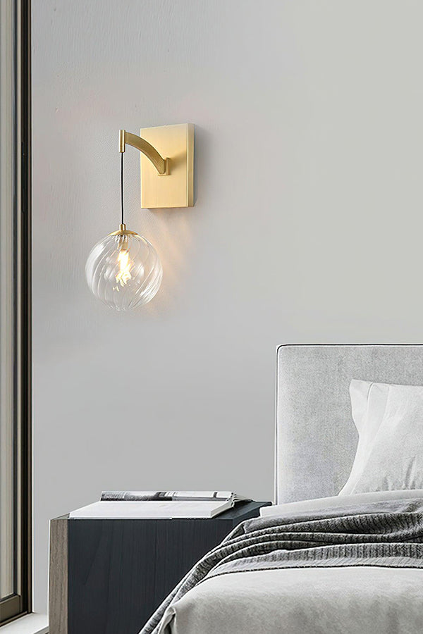 Golden Globe Wall Light